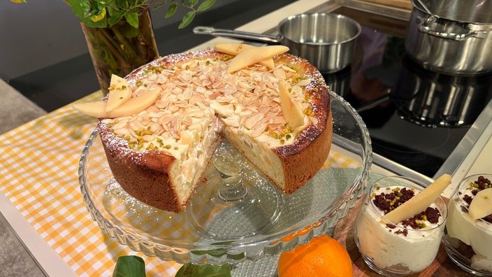 Quitten-Sauerrahmkuchen im Glas